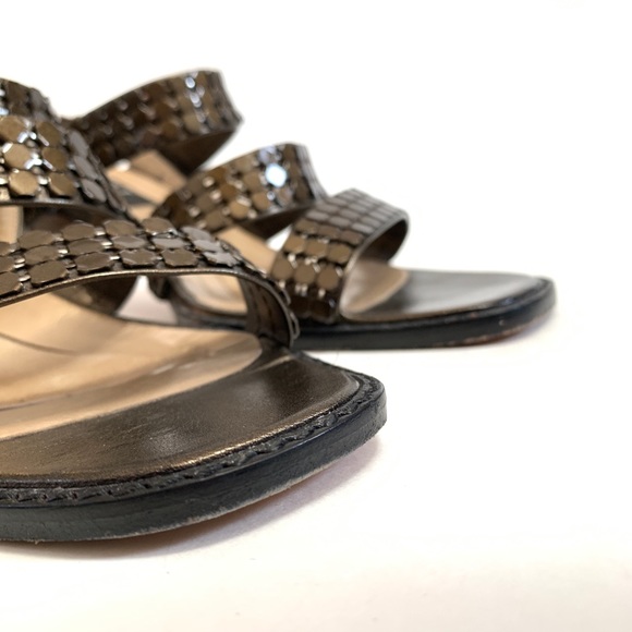 📦 MOVING SALE 🚛 Stuart Weitzman🎞block heel 3 strap sandals Sz 8 - Picture 7 of 8